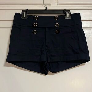 Button up shorty shorts